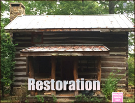Historic Log Cabin Restoration  Tyrrell County, North Carolina